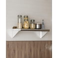 thumbnail image 3 of EDTara 24"x12" Stainless Steel Wall Shelf with Adjustable Backsplash & Brackets, 3 of 6