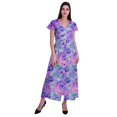 thumbnail image 2 of Moomaya Robe Longue Maxi pour Femmes à Manches Courtes, Robe Formelle/décontractée avec Poches P-TTG, 2 of 6