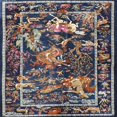 thumbnail image 1 of Ahgly Company Indoor Square Traditional Plum Purple Persian Area Rugs, 6' Square, 1 of 6