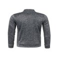 thumbnail image 3 of Men‘s Autumn Fleeced Tops  Long Sleeve Stand Collar Zipper Pullover, 3 of 5