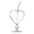 thumbnail image 1 of Verres à Vin en Forme de Cœur Design Unique Parfait pour Bars & Usage Domestique Verre Clair, 1 of 5