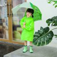 thumbnail image 4 of Penkiiy Tout-Petits Enfants Bébés Filles Mignon Imprimé Imperméable Enfants Manteau de Pluie Imperméable à Capuche Veste Manteau 2-3 Ans Vert, 4 of 8