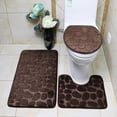 thumbnail image 3 of LSLJS Bath Mats for Bathroom - Bathroom Rugs Memory Foam Bath Mat Set 3 Pcs Bathroom Rugs Set Toilet Mats Soft Comfortable Water Absorption Nonslip Thick Machine Wash, 3 of 4