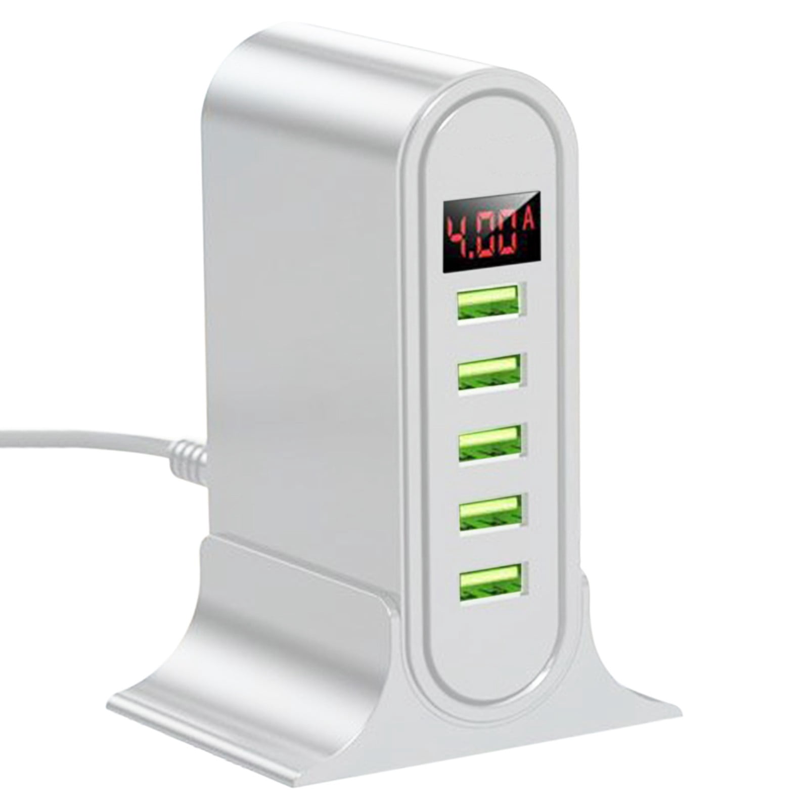 Chargeur Numérique à Cinq Interfaces USB 5V4A avec Plusieurs Protections Adapté aux Appareils Système IOS et Android Prise Multifonctionnelle