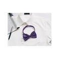 thumbnail image 5 of INSPIRE CHIC Accessoires de Nœud Papillon pour Homme Sangle Ajustable Formel Uni Smoking Pré-Noué Violet Foncé, 5 of 5