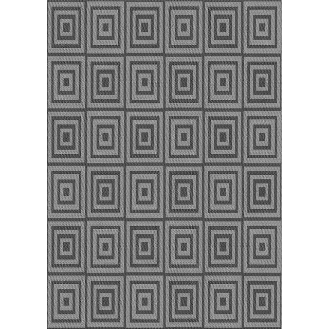 Ahgly Company Tapis Rectangulaire Lavable en Machine Gris Loup Gris Transitionnel, 6 Pieds x 9 Pieds