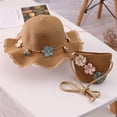 thumbnail image 1 of Stylish Girls Summer Beach Hat with Matching Carry Bag for Sun and Outdoor Play, 1 of 1