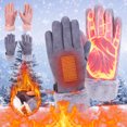 thumbnail image 1 of Boovnll Heated Gloves for Men Thicken Fleece Liner Touch Screen Windproof USB Heated Gloves for Women Men Motorcycle, Running, Cycling, Driving, Typing, Heated Gloves, 1 of 9