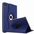 thumbnail image 1 of Étui Pivotant à Rotation à 360° pour Apple iPad Pro 13 Pouces 2024, Support à Angles Multiples, Couverture en Cuir PU, Réveil Automatique avec Sangle Élastique de Protection - Bleu, 1 of 5