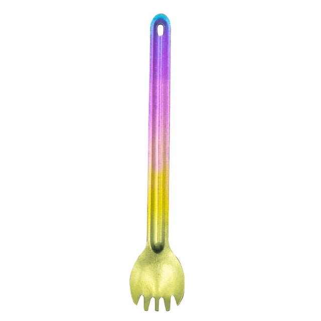 Spork Utensils Heat Resistant Anti-rust Tableware Picnic Outdoor Activities Spork Camping Utensil for Travel