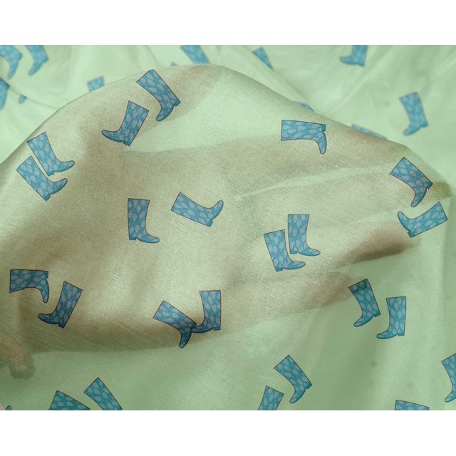 oneOone Silk Tabby Fabric Boots Fashion Fabric Prints by Yard 42 Inch Wide
