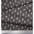 thumbnail image 3 of Soimoi Green Poly Georgette Fabric Tendril & Abstract Decor Fabric Printed Yard 52 Inch Wide, 3 of 5