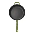 thumbnail image 2 of Chuck Hughes Cast Iron Deep Skillet, 3.75 L (4 qt.) Green, 2 of 2
