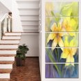 thumbnail image 1 of Watercolor Painting Yellow Lily Flower - Large Floral Canvas Artwork, 1 of 4