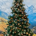 thumbnail image 4 of Novelty Lights 24FT 70 LED C6 Orange Halloween Lights, Green Wire, 4 of 8