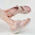 thumbnail image 3 of IUJSOY Walking Sandals for Women Lightweight Mesh Open Toe Comfort Footbed Platform Slip on Shoes, 3 of 8