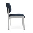thumbnail image 4 of Lenox Steel Reception Waiting Armless Guest Chair / Silver Steel / Blue, 4 of 5