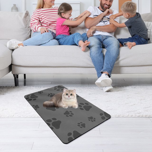 EGNMCR Bathroom Rugs, Rugs for Living Room, Kitchen Rugs Cats Scratch Large-scale Grinding Claw Cats Toys Wear Scratch Dart Scratch Basin One Cats Rattan Weave Cats Sleeping Mat Mat cat mats