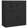 thumbnail image 3 of vidaXL Sliding Door Cabinet with Planter Box Anthracite Steel, 3 of 5