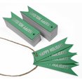 thumbnail image 3 of Inkdotpot Real Silver Foil Happy Holiday Tags Favor Hang Paper Tags 50 Pieces, 3 of 6