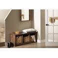 thumbnail image 3 of South Shore Toza Mudroom bench with storage, in Natural Walnut, 3 of 12