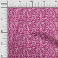 thumbnail image 1 of oneOone Viscose Jersey Fabric Leaves & Floral Block Decor Fabric Printed BTY 60 Inch Wide, 1 of 4