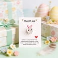 thumbnail image 4 of Cheapark English Encouragement Bunny Pocket Card Desktop Decorative with Inspirational Blessings for Home Office Spring Gift, 4 of 6