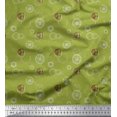 thumbnail image 1 of Soimoi Cotton Duck Fabric Watches & Texture Printed Fabric 1 Yard 42 Inch Wide, 1 of 2