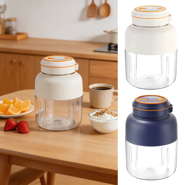 TTJ Juicer Machines Vegetable and Fruit Cold Press Juicer Portable Fruit Juicer with Powerful Ice Crushing Function Equipped with Powerful Blades for Mixing and Stirring