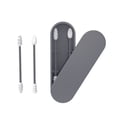 thumbnail image 1 of Yeacher Silicone Cotton Swabs Stick Reusable Portable and Cleanable Ear Q-tip Rough Friction Cotton Swabs for Ear Cleaning Makeup 2Pcs, 1 of 8