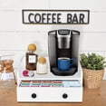 thumbnail image 2 of Estbridge 1pc Rustic Wood Countertop Coffee Bar Organizer  Coffee Station Organizer With Coffee Pod Drawer Holder K Cup Organizer  Coffee Machine Stand Coffee Bar Accessories Organizer  K, 2 of 7