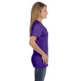 thumbnail image 2 of Hanes T-Shirt à Col en V Nano-T pour Femmes, TP, Violet, 2 of 3
