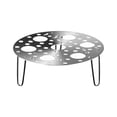 thumbnail image 2 of Wzzjkit Steamer Basket - Stainless Steel Circular Foldable Steaming Tray with Three Legs Steaming Rack Steamer Basket for Pot, 2 of 9