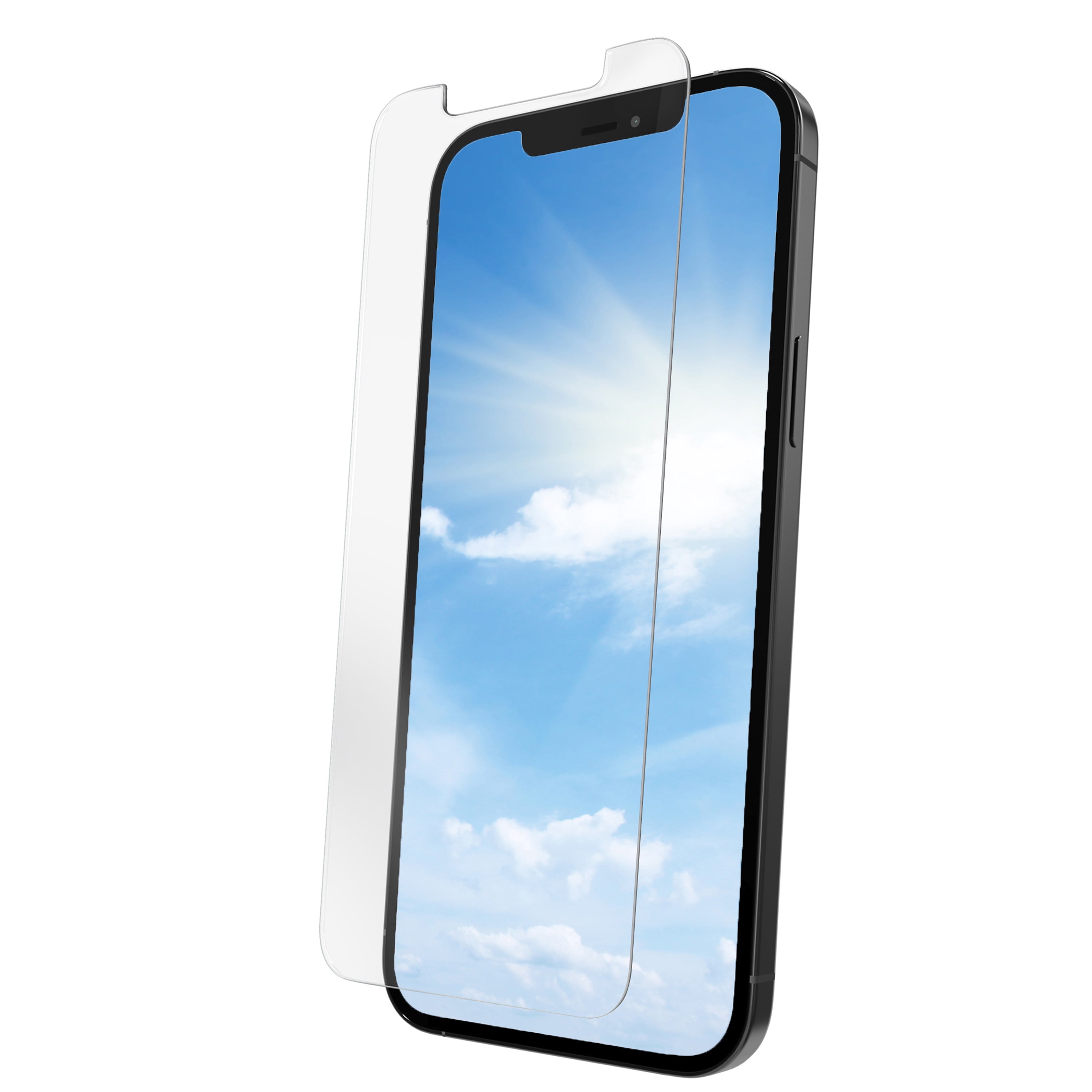 onn. Corning Glass Screen Protector for iPhone 12 Pro Max, Made with Durable Glass by Corning®, with Advanced Easy Application Tray