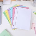 thumbnail image 5 of LAILLSH 2026 New Arrival Notebook A5 200 Sheets Colored Loose Paper 8" X 11" College Ruled Lined 3 Hole Punched Notebook Filler Paper For 3 Ring School (Aesthetic Color), 5 of 5