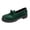 Green, variant on LOVZFMLL Women's Shoes Trendy Classic Patent Leather Comfort Casual Closed Round Toe Slip On Bow-Knot Dress Loafers Brown 8