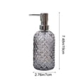 thumbnail image 3 of Refillable Glass Foaming Soap Dispenser, Premium Hand Soap Body Wash Pump Bottle, Portable Bathroom Kitchen Countertop Decor with Leak-Proof Seal, Gray, 3 of 6