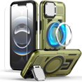thumbnail image 1 of KOMI for iPhone 16E MagSafe Case with Adjustable Metal Camera Lens Cover Stand with 1 Screen Protector,[Mil-Grade Protect] Rugged Heavy Duty Magnetic Case for iPhone 16e / iPhone SE4 6.1", 1 of 5