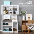 thumbnail image 4 of HOMCOM 71" Buffet with Hutch, Kitchen Pantry Storage Cabinet with Drawer, 4 of 10