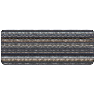Mainstays Warwick Washable Tufted Runner Rug 2' x 5', Non-Slip, Multi-Color Stripe, Hallway Kitchen Mudroom Laundry Entryway
