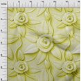 thumbnail image 3 of oneOone Velvet Lime Fabric Florals Sewing Material Print Fabric By The Yard 58 Inch Wide, 3 of 4