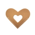 thumbnail image 2 of XZNGL Leather Heart Bookmark Corner Leather Bookmark Personalized Hand Reading Bookmark with Velvet Bag Bookworm Booklover Gift,Heart Gift Bag, 2 of 5