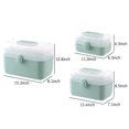 thumbnail image 2 of Wweixi Pill Case Capacity 2-layers Drawer Family Loaded Emergency First Aid Kit Organizer Multi-functional Plastic Container Home Pink Medium, 2 of 6