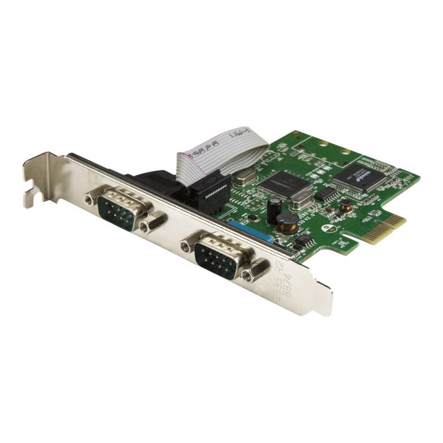 StarTech.com 2-Port PCI Express Serial Card with 16C1050 UART PCI Serial Card 232 - RS Low Profile Serial Card - (PEX2S1050) - Adaptateur Série - PCIe Profil Bas - RS-232 x 2