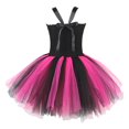 thumbnail image 3 of HNMKIU Robe de Concours Florale d'Halloween Sans Manches à Imprimé Os pour Filles, Tenue de Soirée Performance Mode Noire, 12-14 Ans, 3 of 3