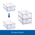 thumbnail image 4 of Mainstays Clear Glossy Plastic Pull-Out Closet Drawer Medium Size, Adult Size, 4 of 13