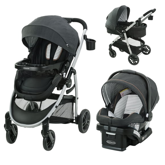 Graco Modes Pramette Travel System, 3-in-1 Baby Stroller and Infant Car Seat Combo, Britton