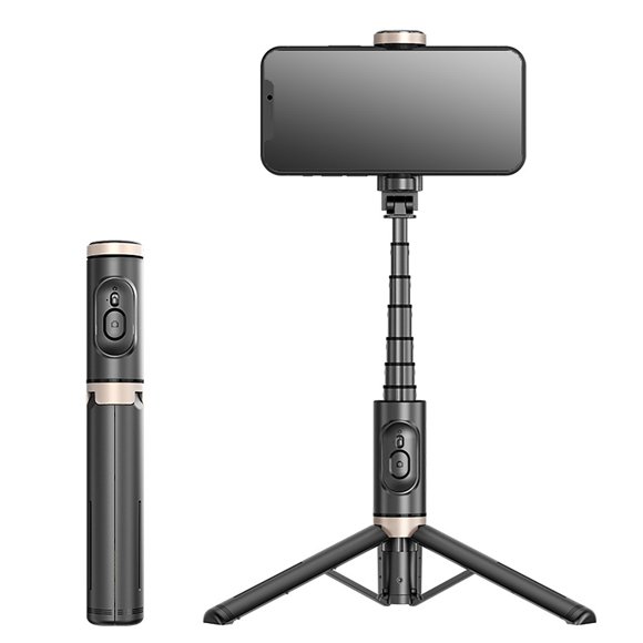 SIfdSeng Get it Fast Extendable Selfie Stick Tripod with Wireless Remote and Phone Holder for Stable Hands Photography and Video Recording