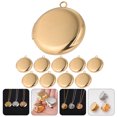 thumbnail image 4 of Miangastore 10pcs Round Locket Necklace Pendants Photo Frame Necklace Charm DIY Necklace Pendant, 4 of 9