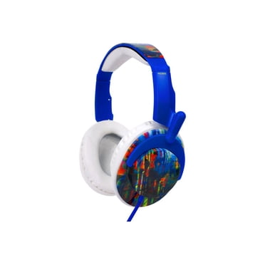 Koss - Casque Pleine Grandeur à Isolation Phonique, Basses Profondes, Confort Supplémentaire, Pliable, design Plat, Bandeau Rembourré Ajustable, Bleu